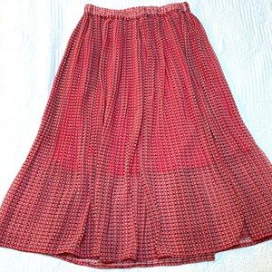 Banana Republic midi deep orange skirt.